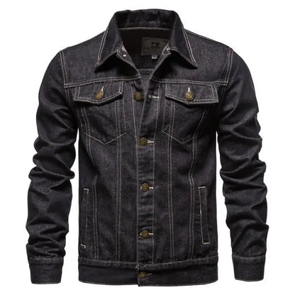 Men Light Blue Denim Jackets Slim Casual Denim Coats New Male High Quality Cotton Thicker Winter Jean Jackets Warm Coats XS-6XL