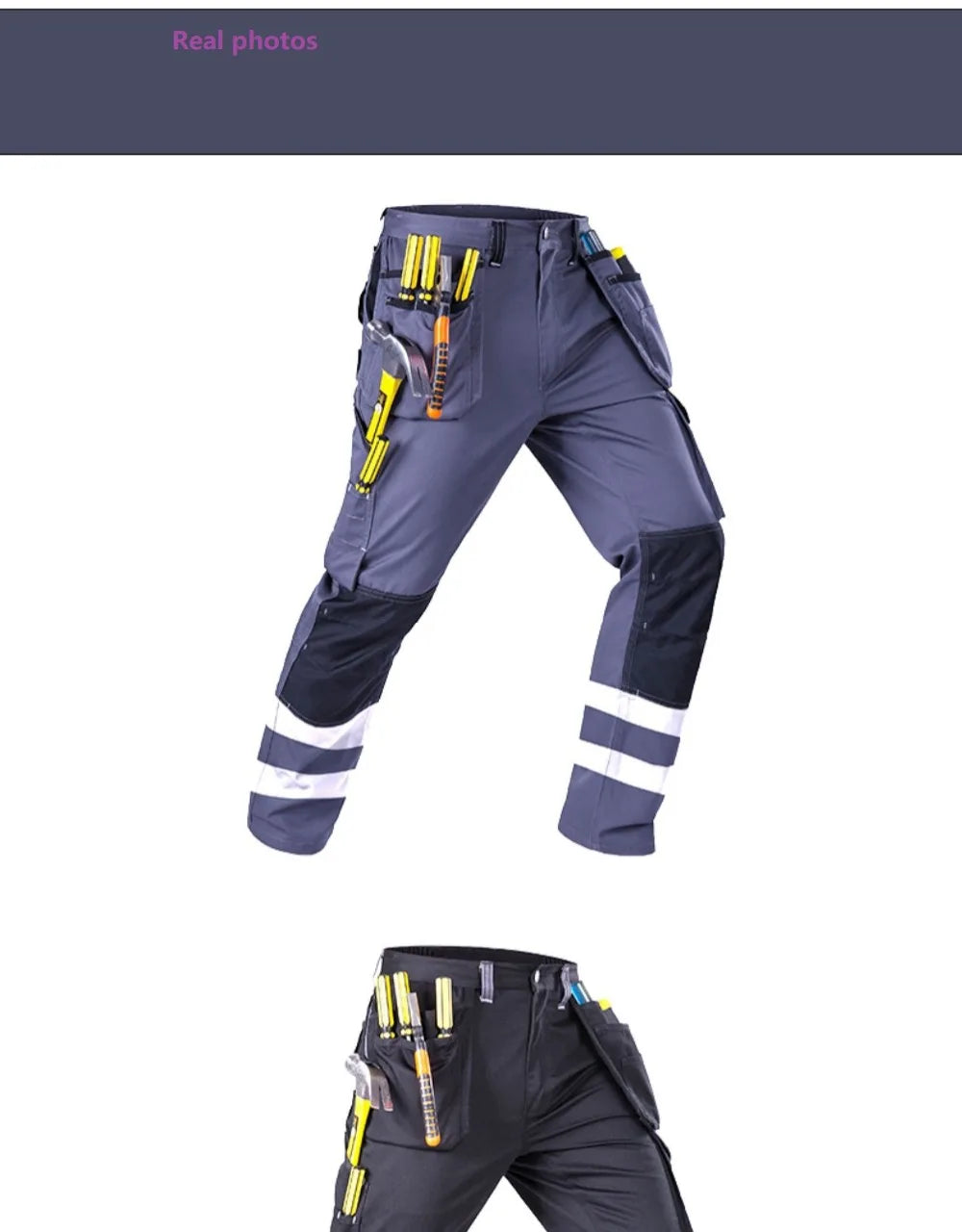 Work Clothes Men's maintainance Working Suit Wear-resistant Welder Suit Hi Vis Multi-pocket Labor safety Uniform Mechanical Suit