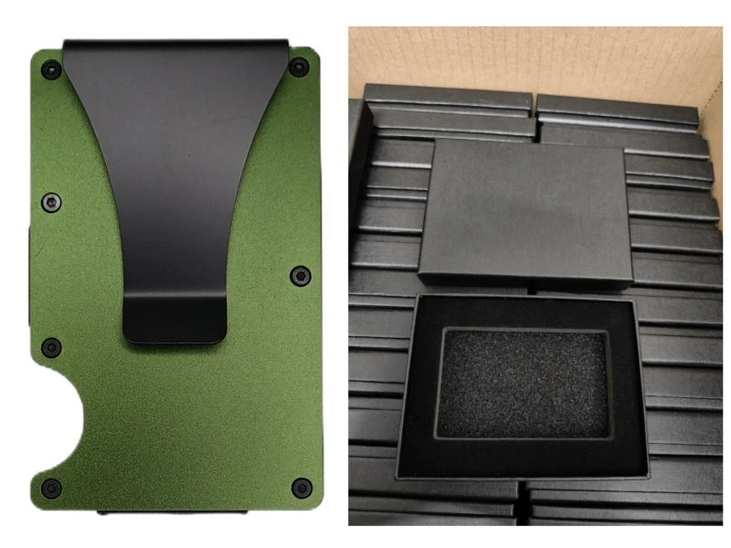 RFID Blocking Aluminium Card Holder/Smart Metal Slim Men Wallets/Minimalist Aluminum Wallet