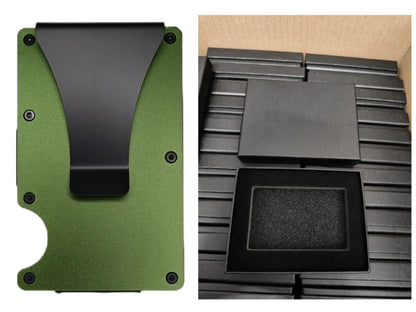 RFID Blocking Aluminium Card Holder/Smart Metal Slim Men Wallets/Minimalist Aluminum Wallet