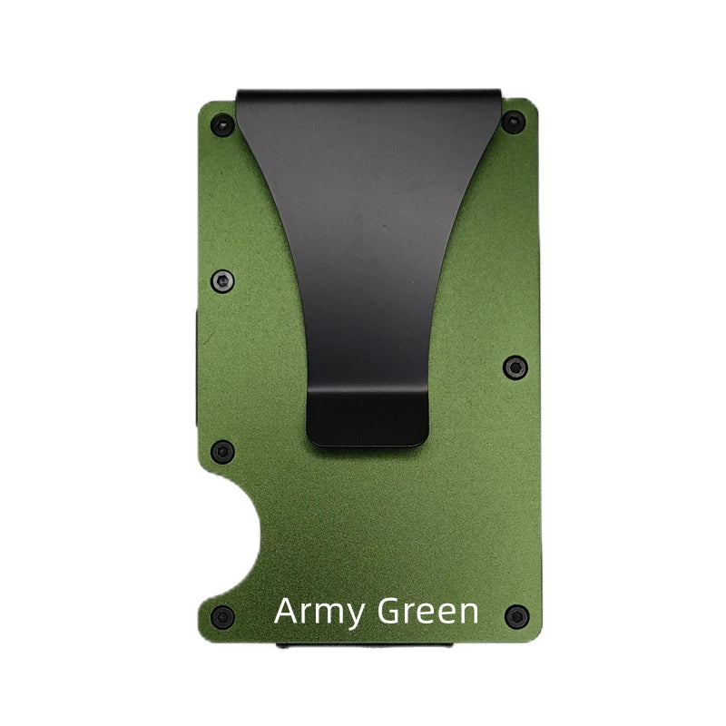 RFID Blocking Aluminium Card Holder/Smart Metal Slim Men Wallets/Minimalist Aluminum Wallet