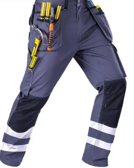 Work Clothes Men's maintainance Working Suit Wear-resistant Welder Suit Hi Vis Multi-pocket Labor safety Uniform Mechanical Suit