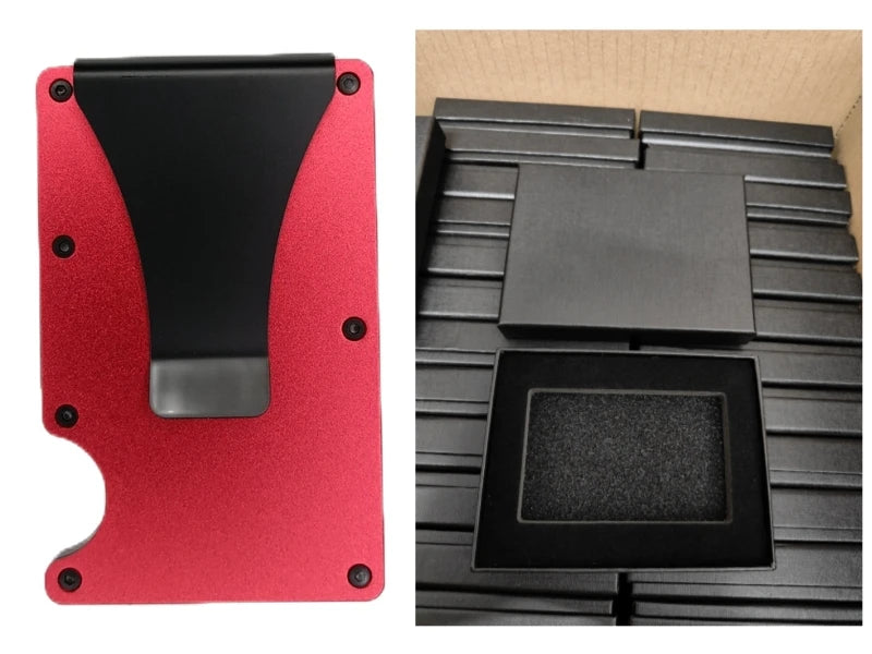 RFID Blocking Aluminium Card Holder/Smart Metal Slim Men Wallets/Minimalist Aluminum Wallet