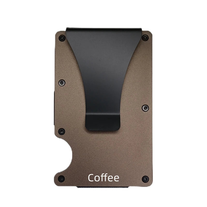 RFID Blocking Aluminium Card Holder/Smart Metal Slim Men Wallets/Minimalist Aluminum Wallet
