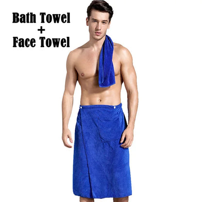 Man Wearable Magic BF Bath Towel with Pocket Soft Swimming Beach Bath Towel Blanket Male Shower Skirt sport Gym Towels Sheet Set