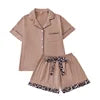 Free Shipping Lounge Wear for Women Polyester Spandex Sleepwear Printed Sleepwear