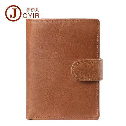 Genuine Leather Men Wallets Premium Product Real Cowhide RFID Wallets for Man Short Black Wallet Portefeuille Homme