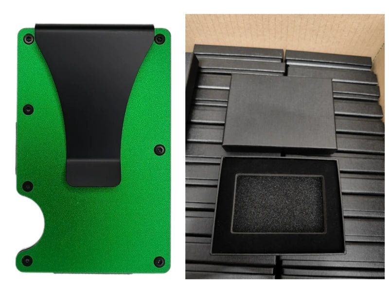 RFID Blocking Aluminium Card Holder/Smart Metal Slim Men Wallets/Minimalist Aluminum Wallet