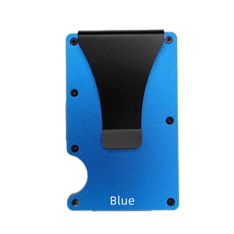 RFID Blocking Aluminium Card Holder/Smart Metal Slim Men Wallets/Minimalist Aluminum Wallet