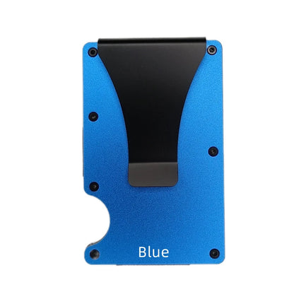 RFID Blocking Aluminium Card Holder/Smart Metal Slim Men Wallets/Minimalist Aluminum Wallet