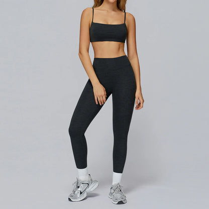 2025 Women 2 Piece Sets Impact Sports Bra Crop Tops High Waist Leggings Yoga Sport Outdoor Workout Lounge Wear Yoga Sets