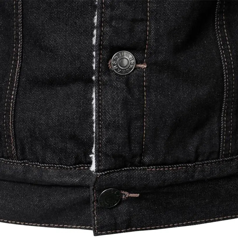Men Light Blue Denim Jackets Slim Casual Denim Coats New Male High Quality Cotton Thicker Winter Jean Jackets Warm Coats XS-6XL