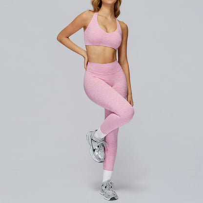 2025 Women 2 Piece Sets Impact Sports Bra Crop Tops High Waist Leggings Yoga Sport Outdoor Workout Lounge Wear Yoga Sets