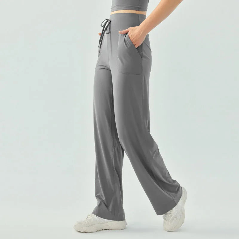 2 Piece Set Women Jogging Sport Yoga Gym Workout Lounge Wear Casual Loose Soft Elegant Nylon Tracksuit