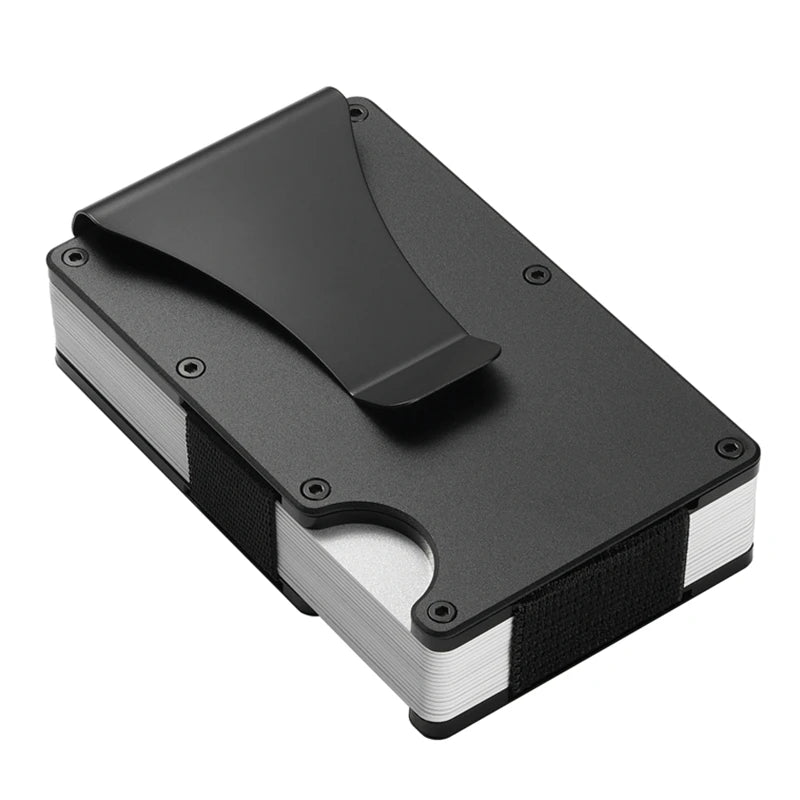 RFID Blocking Aluminium Card Holder/Smart Metal Slim Men Wallets/Minimalist Aluminum Wallet