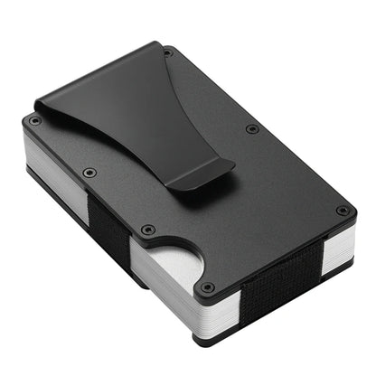 RFID Blocking Aluminium Card Holder/Smart Metal Slim Men Wallets/Minimalist Aluminum Wallet