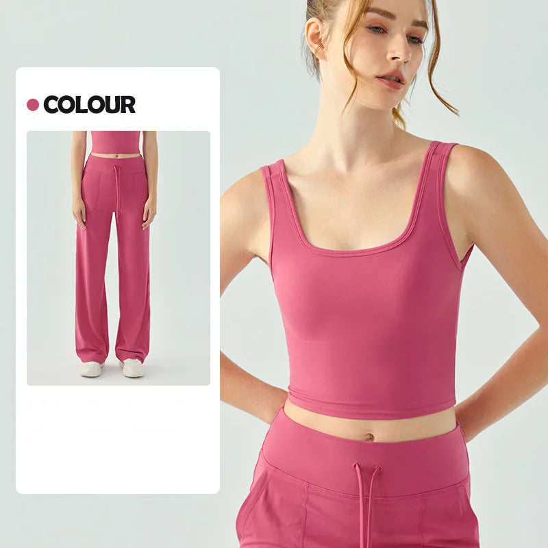 2 Piece Set Women Jogging Sport Yoga Gym Workout Lounge Wear Casual Loose Soft Elegant Nylon Tracksuit
