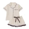 Free Shipping Lounge Wear for Women Polyester Spandex Sleepwear Printed Sleepwear