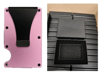 RFID Blocking Aluminium Card Holder/Smart Metal Slim Men Wallets/Minimalist Aluminum Wallet
