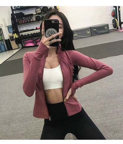 Fitness Girl Slimming Thin Yoga Clothes Sports Outwear