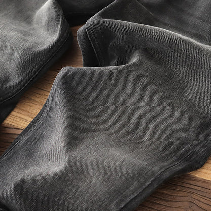 Denim Cotton Men's Heavy Black Denim Jeans