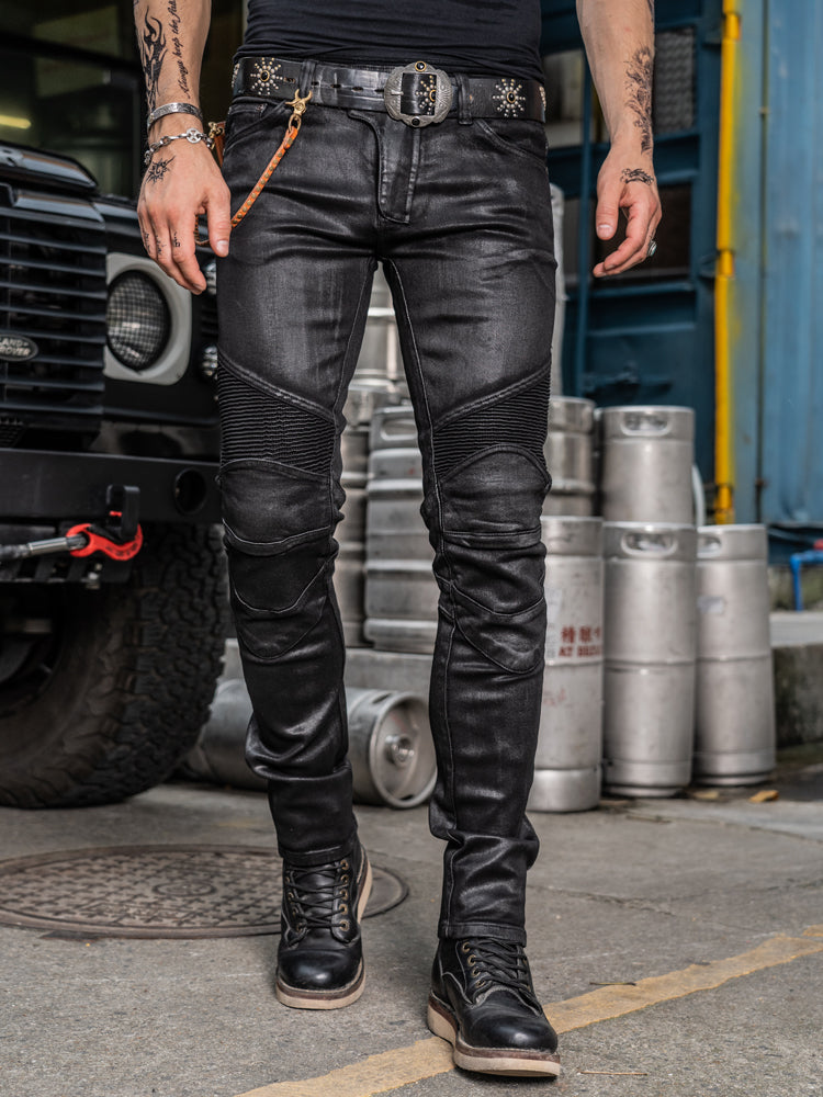 Uglybros Ugly Brothers Cycling Pants Coating Windproof Locomotive Style Denim Drop-Resistant Harley Retro Motorcycle Pants Men and Women