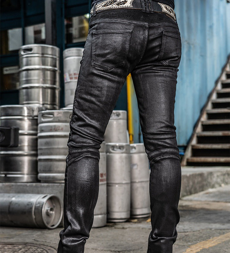 Uglybros Ugly Brothers Cycling Pants Coating Windproof Locomotive Style Denim Drop-Resistant Harley Retro Motorcycle Pants Men and Women