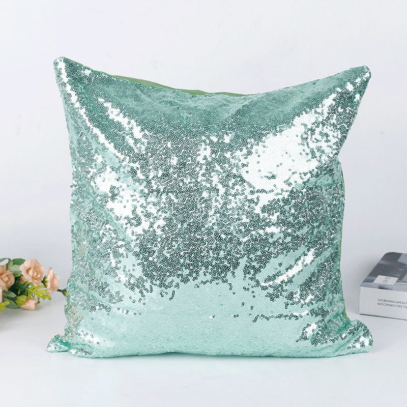 Sequin Pillow Cover Square Cushion Pillowcases  Bar Party Home  Gift Halloween  Wedding Festival
