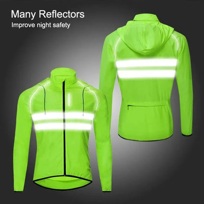 Cycling Clothing Reflective Windbreaker Windproof Waterproof MTB Bicycle Jacket Long Sleeve Cycling Jersey Cycling Club Designs