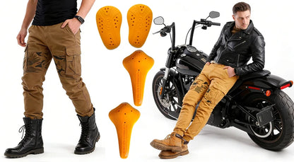 Men Kevlar Motorcycle Jeans Windproof Abrasion Resistant Protective Pants Blue Off Road Riding Trousers Four Season Gear