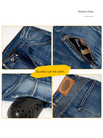 Moto Pants Kevlar Men's and Women's High-Elastic Motorcycle