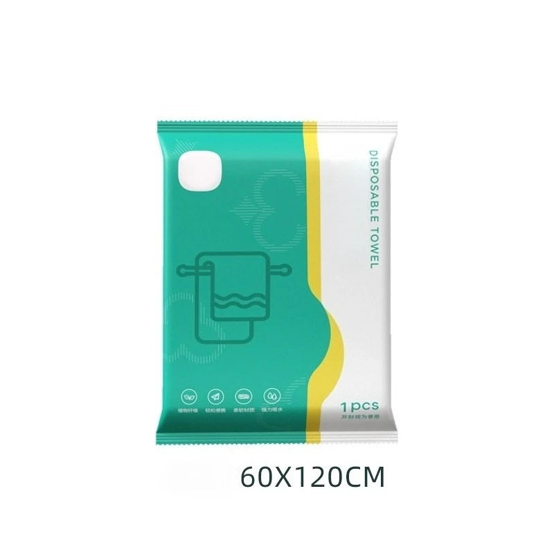 1pc Portable Disposable Bath Towels, Enlarged And Thickened, Soft And Skin-friendly, Suitable for Travel, Home, Vacation, Gym