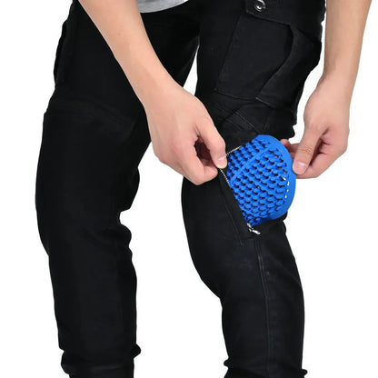 Men Motorcycle Riding Jeans Kevlar Pants Soft Casual Outdoor Protective Knee Hip Pads Pantalon Racing Pants with Hip Knee Armor