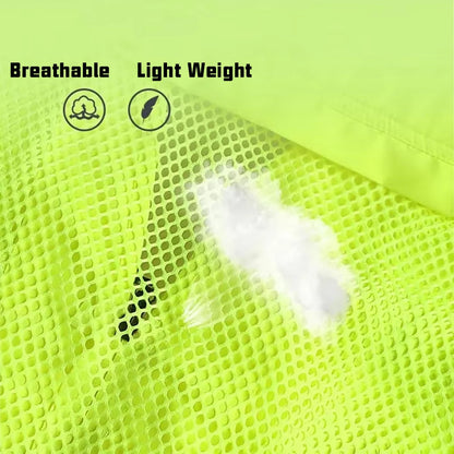 Workwear Safety Vest with Multi Pocket Emergency Rescue Volunteers Communication Safety Jacket Outdoor Work Clothing