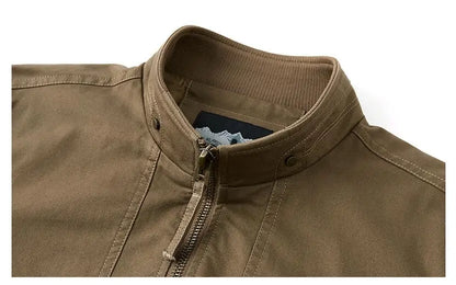 New Autumn Men Multiple Pockets Cargo Jackets Loose Tooling Cargo High Quality Male Cotton Casual Jackets Men's Clothing Size 4X