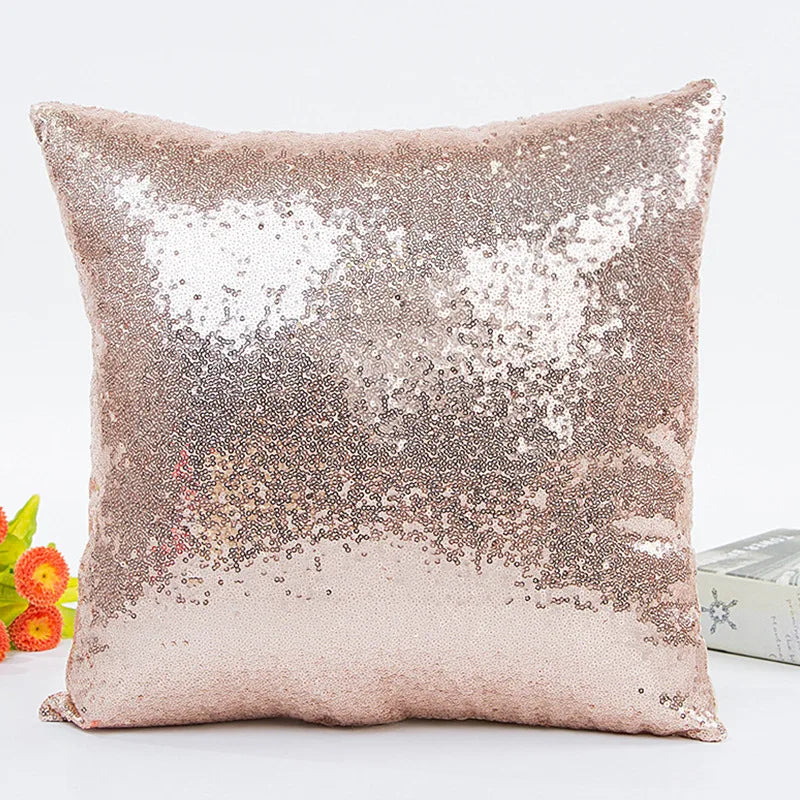 Sequin Pillow Cover Square Cushion Pillowcases  Bar Party Home  Gift Halloween  Wedding Festival