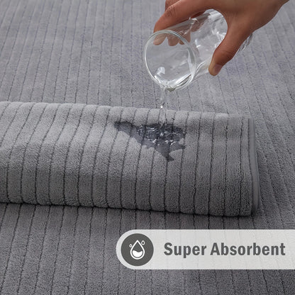 A set of two towels   one bath towel super soft, absorbent and odorless towels, essential as a bath towel in hotels, homes and g