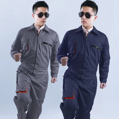 Work Overall Uniform Men Women Working Coveralls Welding Suit Car Repair Workshop Mechanic Plus Size Clothes