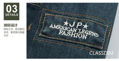 Men Denim Jackets Winter Coats Fleece Warm Jeans Jackets High Quality Male Casual Blue Denim Jackets New Fashion Jeans Coats M-5XL