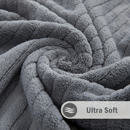 A set of two towels   one bath towel super soft, absorbent and odorless towels, essential as a bath towel in hotels, homes and g