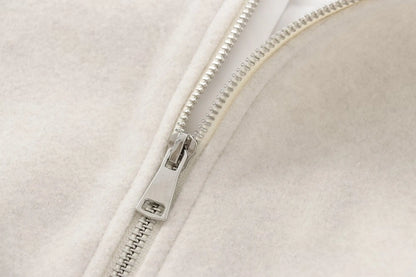 Red Zipper Bomber Jackets for Women Soft Cropped Jackets Woman 2026 Long Sleeve Woman's Sports Jacket New in Outerwears