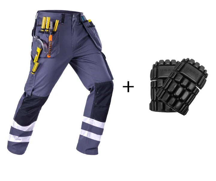 Work Clothes Men's maintainance Working Suit Wear-resistant Welder Suit Hi Vis Multi-pocket Labor safety Uniform Mechanical Suit