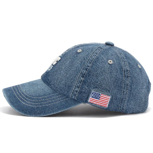 2026 Denim Baseball Cap Men Women Embroidery Letter Jeans Snapback Hat Casquette Summer Sports Hip Hop Cap Gorras Unisex hats