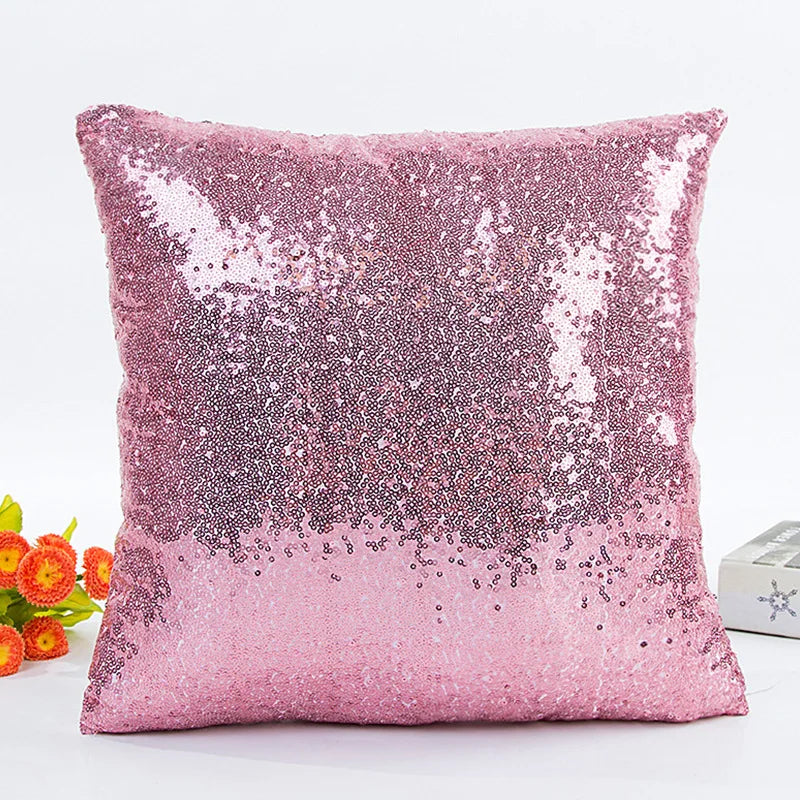 Sequin Pillow Cover Square Cushion Pillowcases  Bar Party Home  Gift Halloween  Wedding Festival