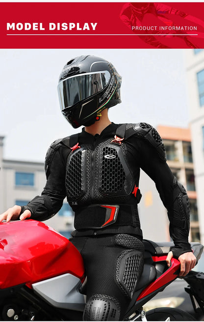 Off-Road Motorcycle Armor Unisex Protection Breathable Abrasion-Resistant Impact Gear For Moto Riding Jacket Pants-CE Certified