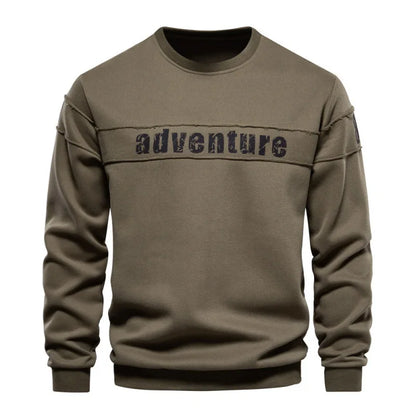 New Autumn Men O-neck Printed Pullovers Loose Sweatshirts High Quality Male Outwear Casual Sweatshirts EU Size Men's Clothing 2