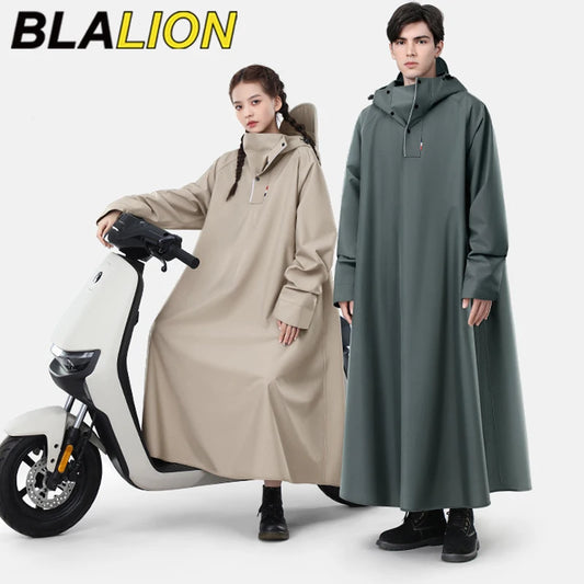 Thicken Oxford Waterproof Rain Gear Rain Poncho Unisex Fashion Rain Coat Long Raincoat Loose Oversized Hooded Rainwear