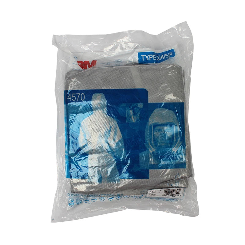 3M 4570 Protective Coverall CleanRoom Clothes Anti static Anti chemical liquid splash Radiation protection effective particles