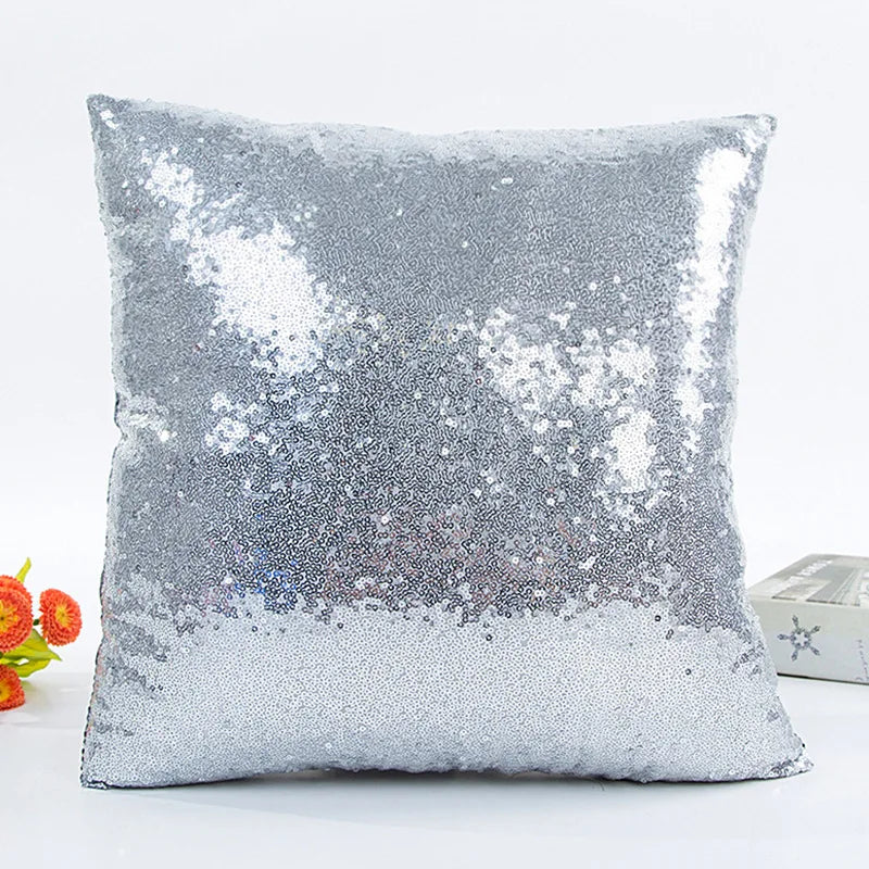 Sequin Pillow Cover Square Cushion Pillowcases  Bar Party Home  Gift Halloween  Wedding Festival