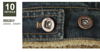 Men Denim Jackets Winter Coats Fleece Warm Jeans Jackets High Quality Male Casual Blue Denim Jackets New Fashion Jeans Coats M-5XL
